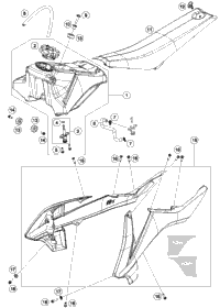 Tank, Seat, Cover