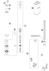 Front Fork, Disassembled