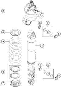 Shock Absorber Disassembled