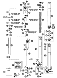 Front Fork, Disassembled