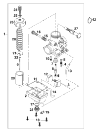 Carburetor Vm24-Mikuni