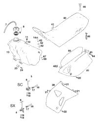 Tank, Seat, Cover