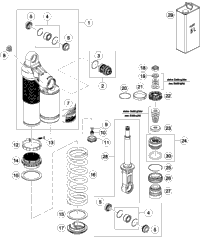 Shock Absorber Disassembled