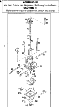Carburetor Keihin Pwk 38/39