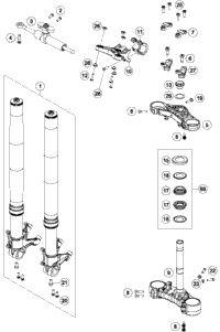 Front Fork, Triple Clamp