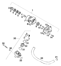 Water Pump, Thermostat