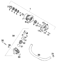 Water Pump, Thermostat