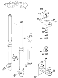 Front Fork Marrzocchi 45