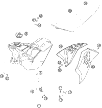 Tank, Seat, Cover