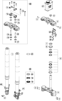 Front Fork, Triple Clamp