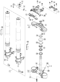 Front Fork, Triple Clamp