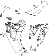 Tank, Seat, Cover