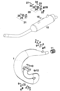 Exhaust Pipe, Silencer