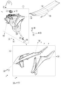 Tank, Seat, Cover