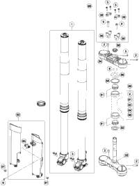 Front Fork, Triple Clamp