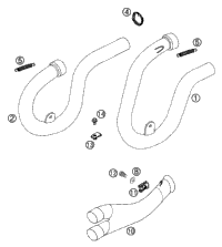 Exhaust Pipe, Interm. Tube