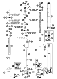 Front Fork, Disassembled