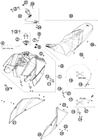 Tank, Seat, Cover