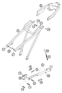 Sub Frame, Side Stand