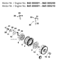 Clutch (B60 000001-B60 000200,B65 000001- B65 000210)