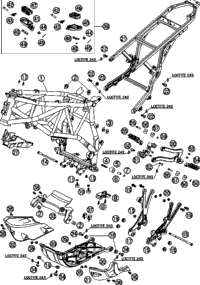 Frame, Sub Frame, Engine Guard