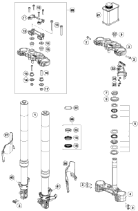 Front Fork, Triple Clamp