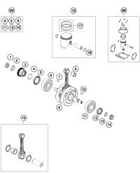 Crankshaft, Piston
