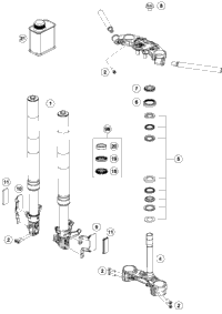 Front Fork, Triple Clamp