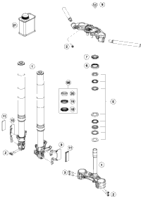 Front Fork, Triple Clamp