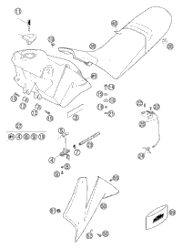 Tank, Seat, Cover