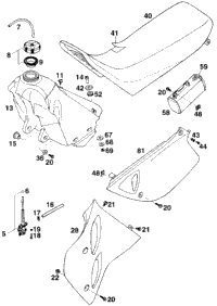 Tank, Seat, S. Covers