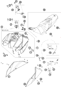 Tank, Seat, Cover