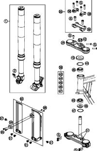 Front Fork, Triple Clamp