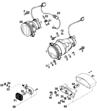 Head Light, Flasher, Rear Light