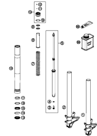 Front Fork, Disassembled
