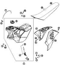 Tank, Seat, Cover