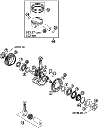 Crankshaft, Piston