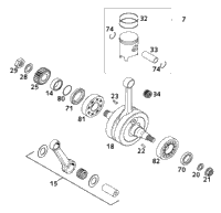 Crankshaft, Piston