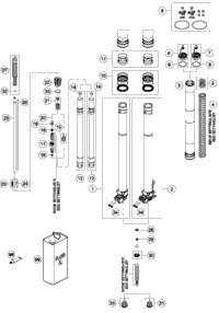 Front Fork Disassembled