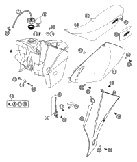 Tank, Seat, Cover