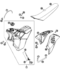 Tank, Seat, Cover