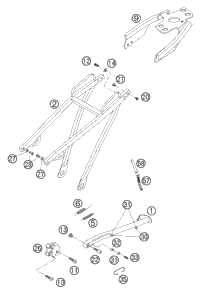Sub Frame, Side Stand