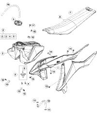 Tank, Seat, Cover