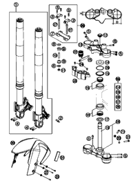 Front Fork, Triple Clamp