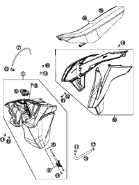 Tank, Seat, Cover
