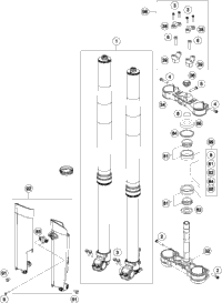 Front Fork, Triple Clamp