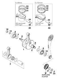 Crankshaft, Piston