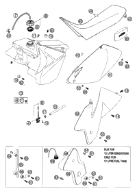 Tank, Seat, Covers Exc