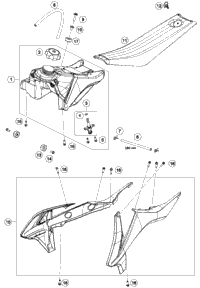 Tank, Seat, Cover