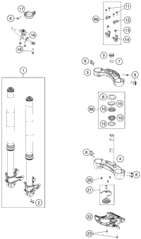 Front Fork, Triple Clamp